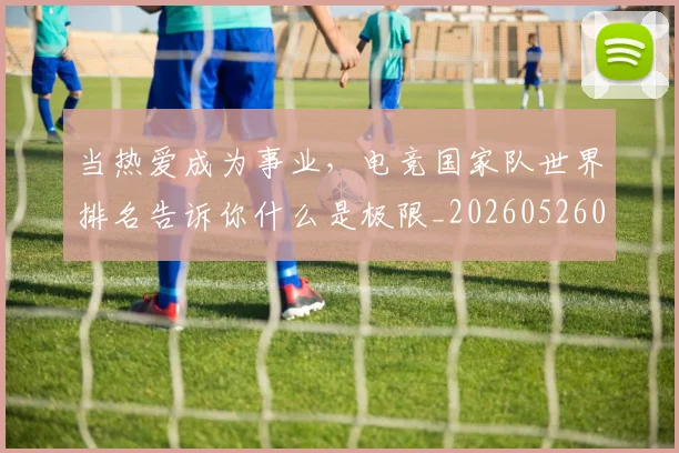 当热爱成为事业，电竞国家队世界排名告诉你什么是极限_20260526074242
