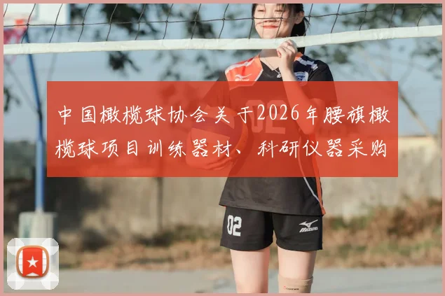 中国橄榄球协会关于2026年腰旗橄榄球项目训练器材、科研仪器采购的招标公告